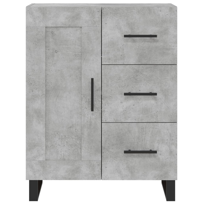 Credenza cassettiera mobile contenitore organizer cucina soggiorno salotto alto 695 x 34 x 180 cm legno ingegnerizzato grigio 02_0034553
