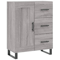 Credenza Grigio Sonoma 69,5x34x180 cm in Legno Multistrato 3196041