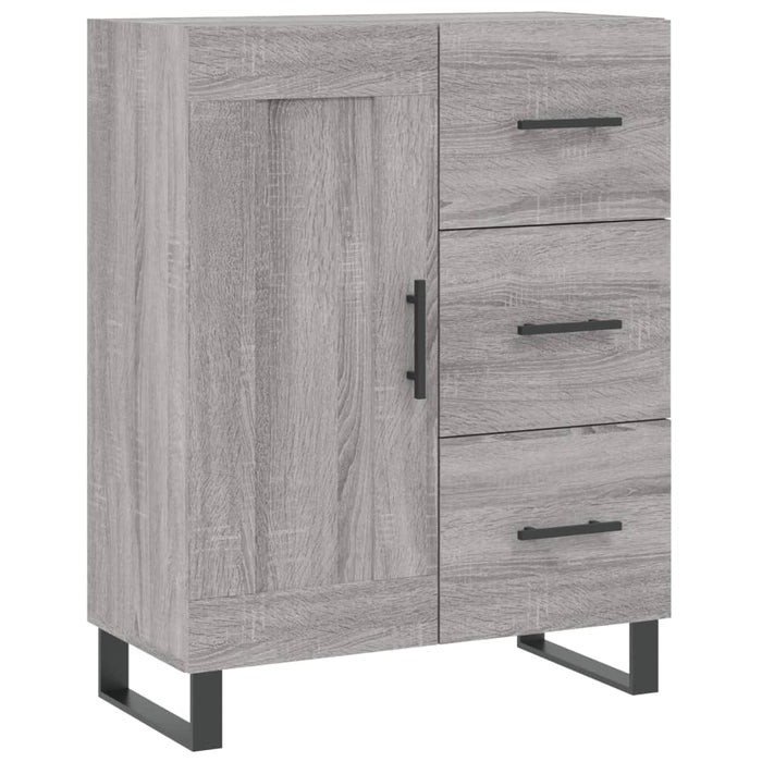 Credenza Grigio Sonoma 69,5x34x180 cm in Legno Multistrato 3196041