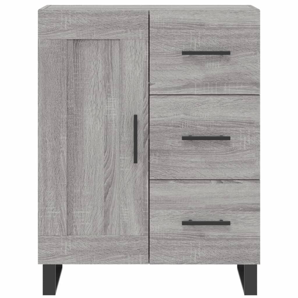 Credenza Grigio Sonoma 69,5x34x180 cm in Legno Multistrato 3196041