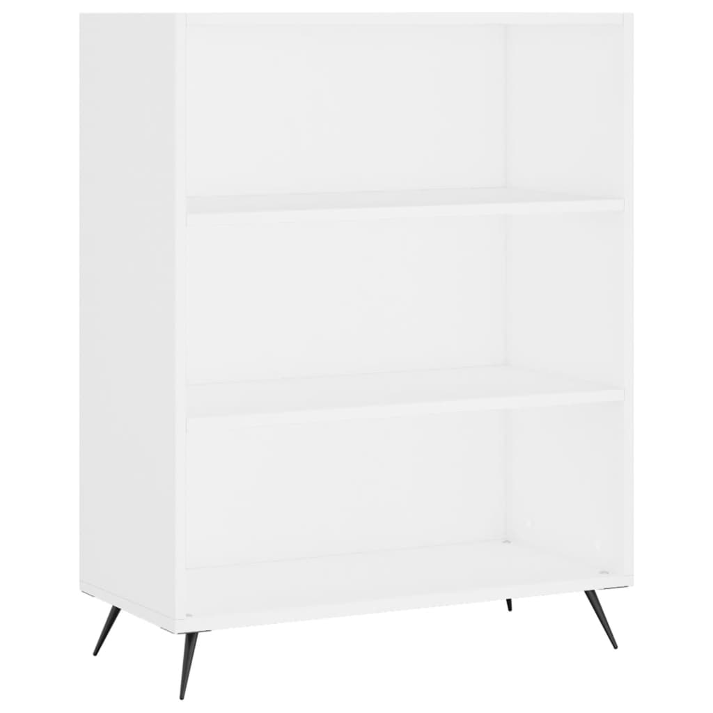 Credenza cassettiera mobile contenitore organizer cucina soggiorno salotto alto 695 x 34 x 180 cm legno ingegnerizzato bianco 02_0032703