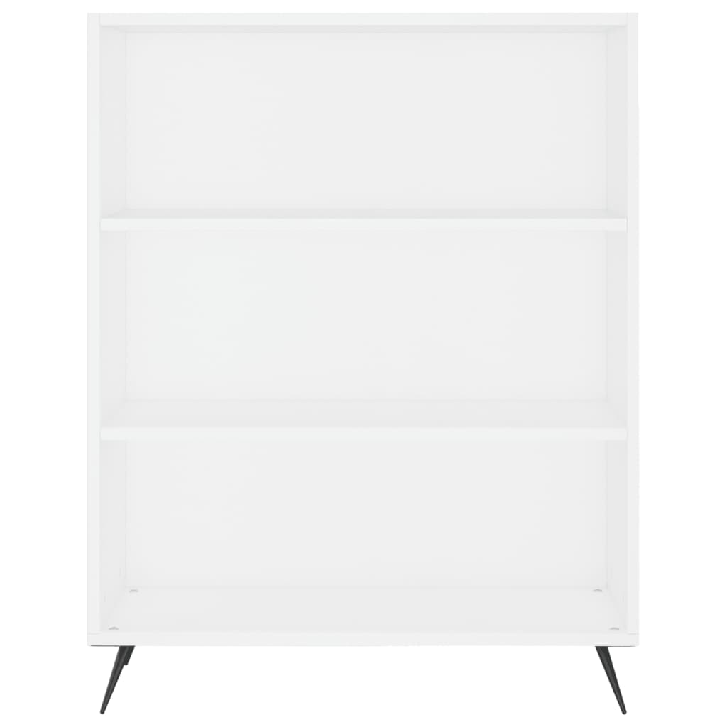 Credenza-Buffet-Armadio da cucina Bianca 69,5x34x180 cm in Legno Multistrato 459727