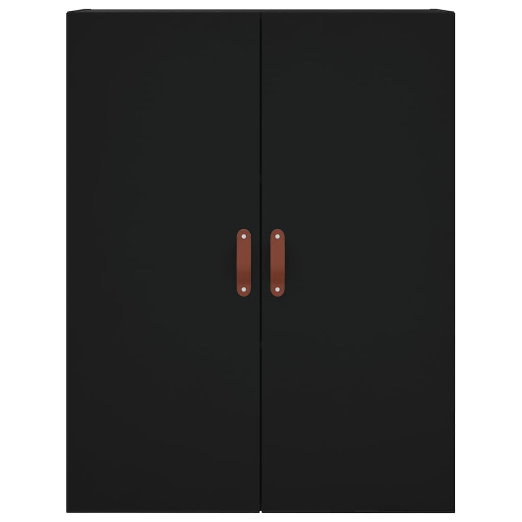 Credenza Nera 69,5x34x180 cm in Legno Multistrato 3196044