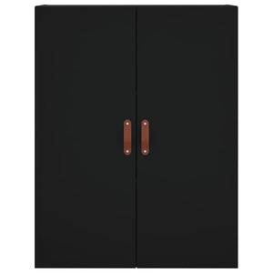 Credenza Nera 69,5x34x180 cm in Legno Multistrato 3196044