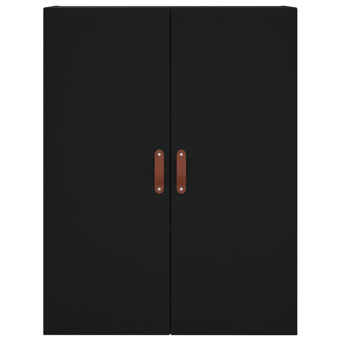 Credenza Nera 69,5x34x180 cm in Legno Multistrato 3196044