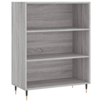 Credenza cassettiera mobile contenitore organizer cucina soggiorno salotto alto sonoma 695 x 34 x 180 cm legno ingegnerizzato grigio 02_0035594