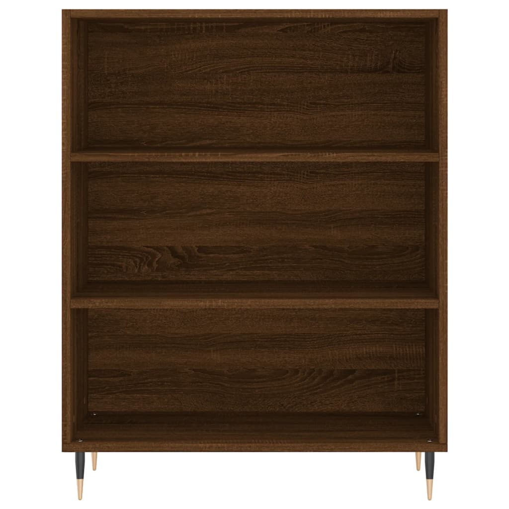 Credenza Rovere Marrone 69,5x34x180 cm in Legno Multistrato 3196058
