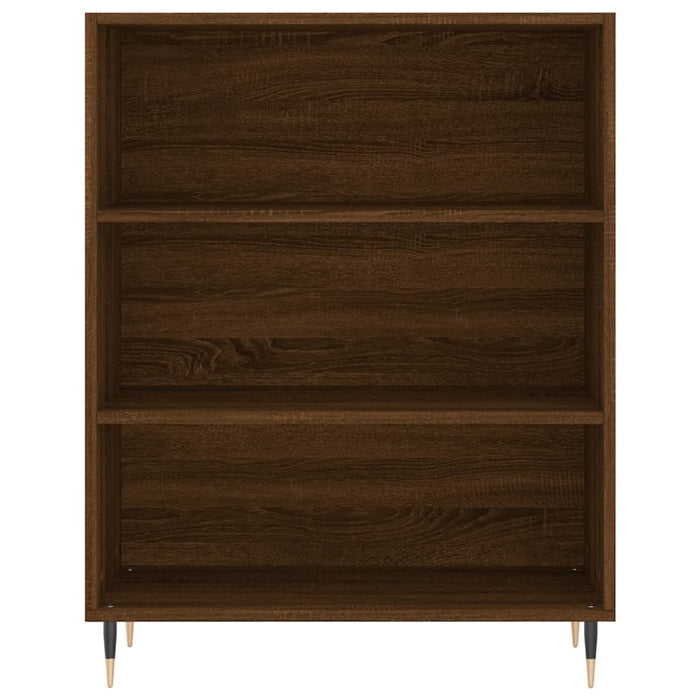 Credenza Rovere Marrone 69,5x34x180 cm in Legno Multistrato 3196058