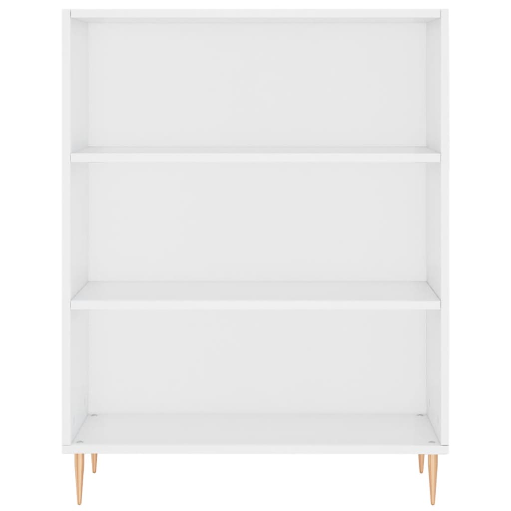 Credenza Bianco Lucido 69,5x34x180 cm in Legno Multistrato 3196061