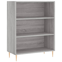 Credenza Grigio Sonoma 69,5x34x180 cm in Legno Multistrato 3196065