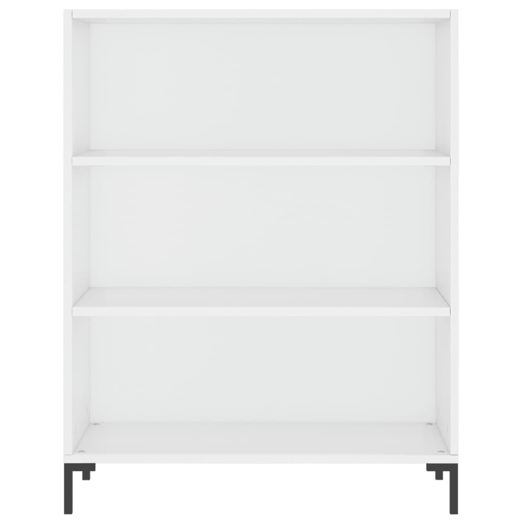 Credenza Bianco Lucido 69,5x34x180 cm in Legno Multistrato 3196069
