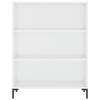 Credenza Bianco Lucido 69,5x34x180 cm in Legno Multistrato 3196069