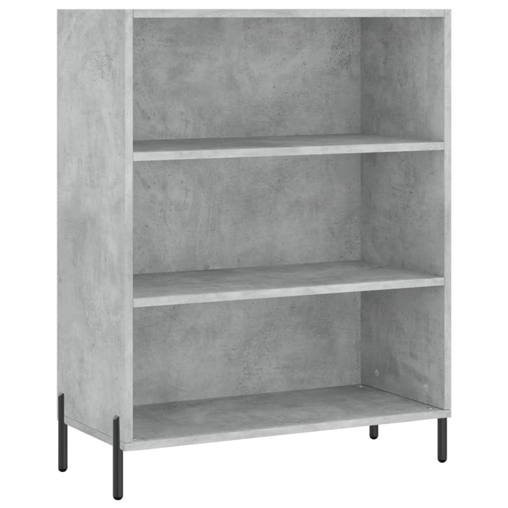 Credenza cassettiera mobile contenitore organizer cucina soggiorno salotto alto 695 x 34 x 180 cm legno ingegnerizzato grigio 02_0034559