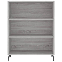 Credenza Grigio Sonoma 69,5x34x180 cm in Legno Multistrato 3196089