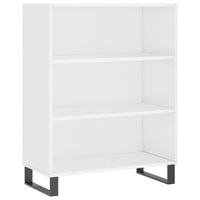 Credenza Bianco Lucido 69,5x34x180 cm in Legno Multistrato 3196093