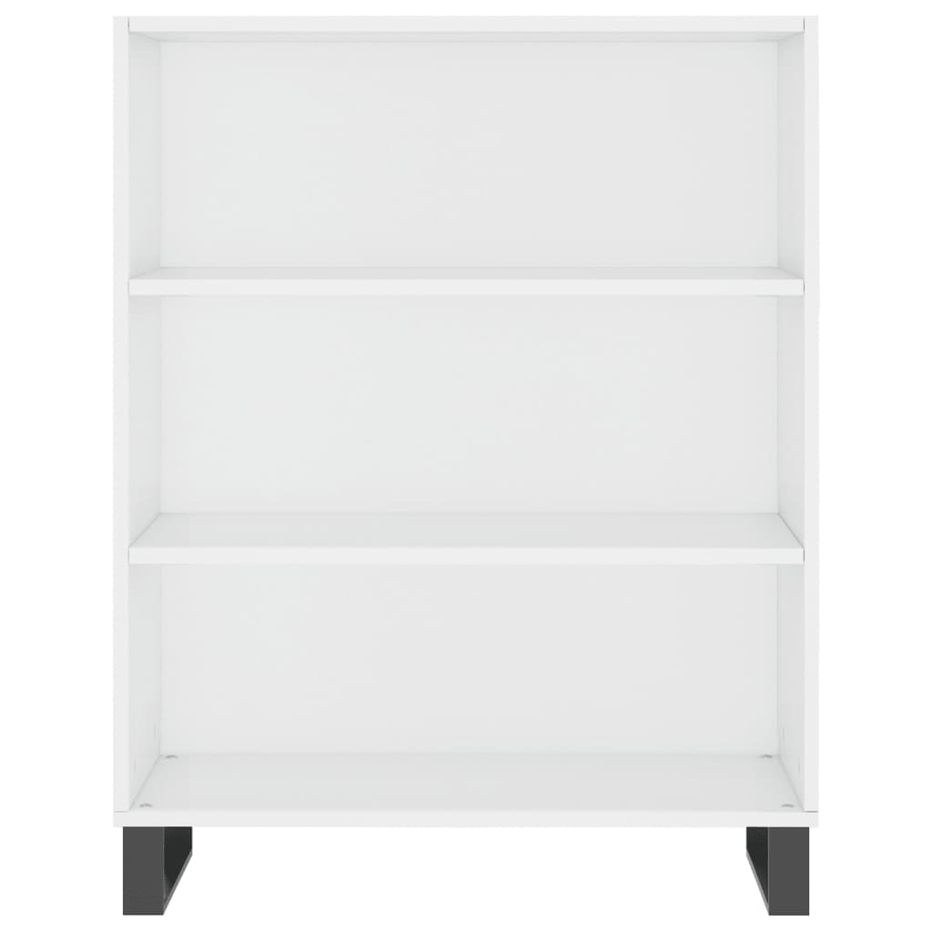 Credenza Bianco Lucido 69,5x34x180 cm in Legno Multistrato 3196093