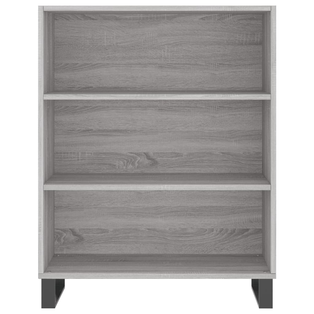 Credenza Grigio Sonoma 69,5x34x180 cm in Legno Multistrato 3196097