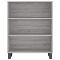 Credenza Grigio Sonoma 69,5x34x180 cm in Legno Multistrato 3196097