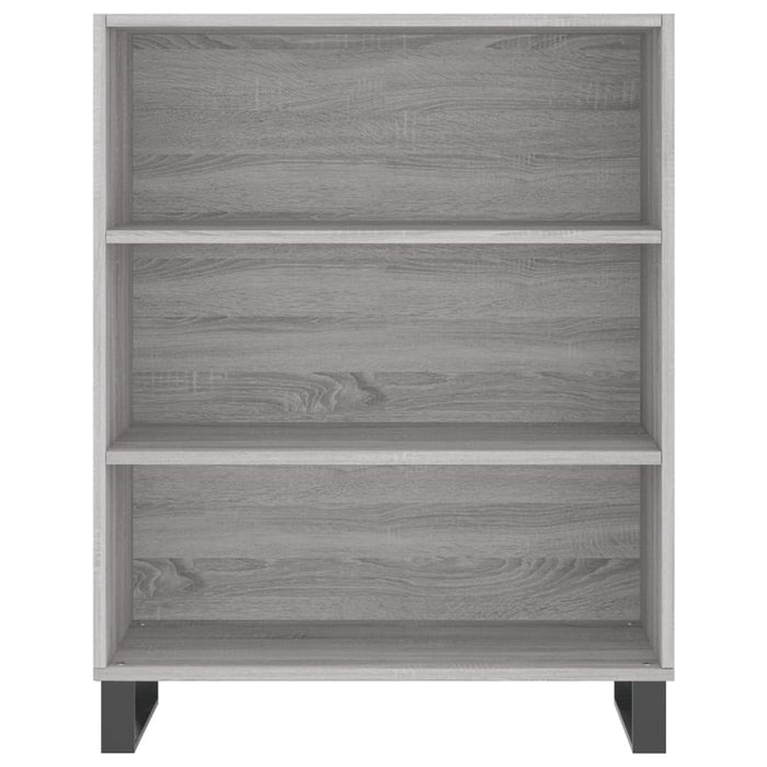 Credenza Grigio Sonoma 69,5x34x180 cm in Legno Multistrato 3196097