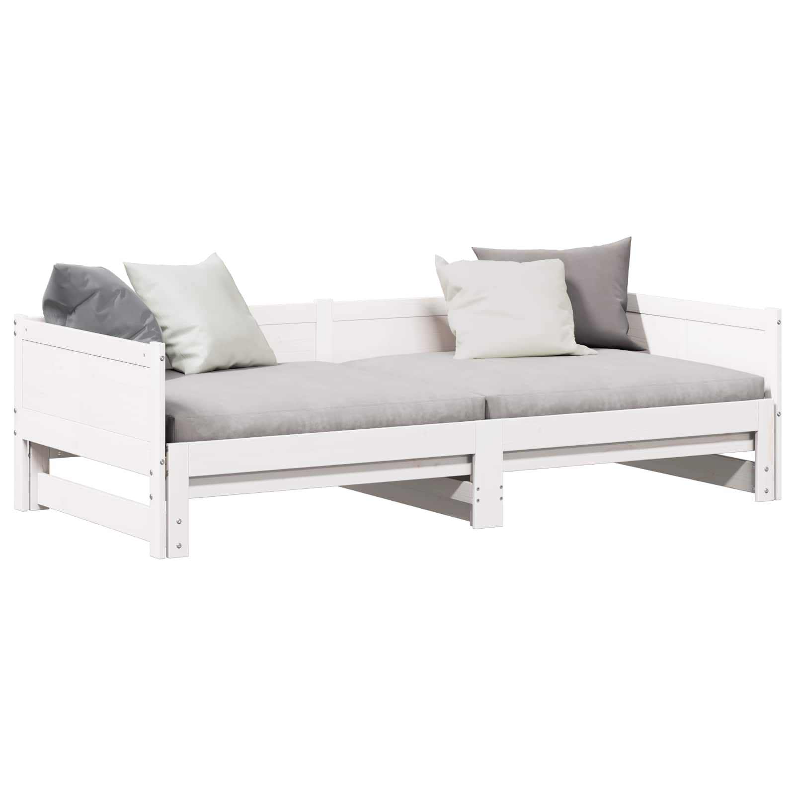 Letto Giorno Estraibile Bianco 203,5 x 184 x 56,5 cm 834679