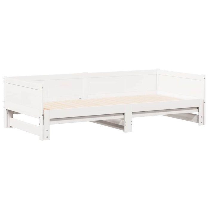 Letto Giorno Estraibile Bianco 203,5 x 184 x 56,5 cm 834679