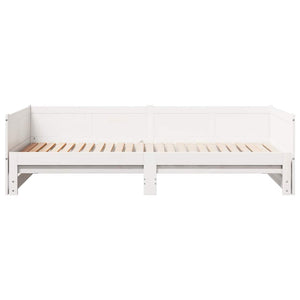 Letto Giorno Estraibile Bianco 203,5 x 184 x 56,5 cm 834679