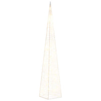Cono di Luce di Natale 30 LED Bianco Caldo 60 cm in Acrilicocod mxl 102747
