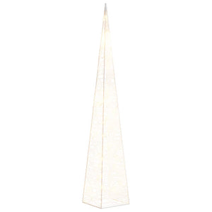 Cono di Luce di Natale 30 LED Bianco Caldo 60 cm in Acrilicocod mxl 102747