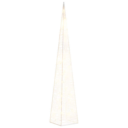 Cono di Luce di Natale 30 LED Bianco Caldo 60 cm in Acrilicocod mxl 102747