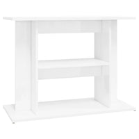 Supporto Acquario 80x35x60cm in Legno Multistrato Bianco Lucidocod mxl 102465