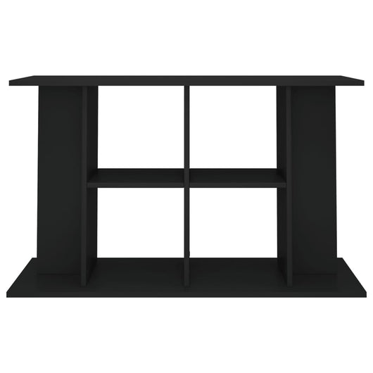 Mobiletto portaoggetti per acquario 100 x 40 x 60 cm in legno ingegnerizzato nero 02_0045038