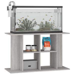 Supporto Acquario 100x40x60 cm Legno Multistrato Grigio Sonoma 833589