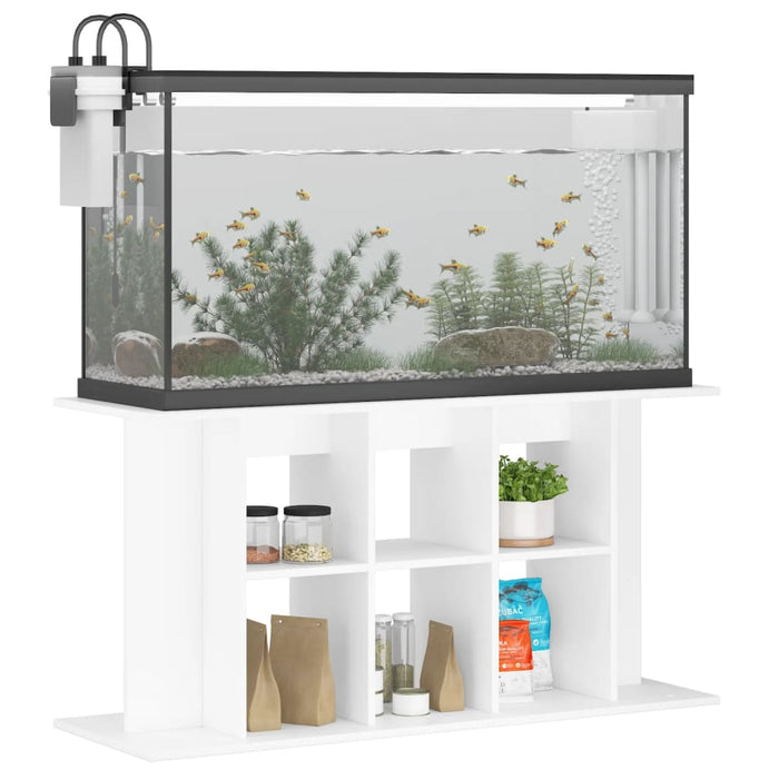 Supporto per Acquario 120x40x60 cm in Legno Multistrato Bianco 833591