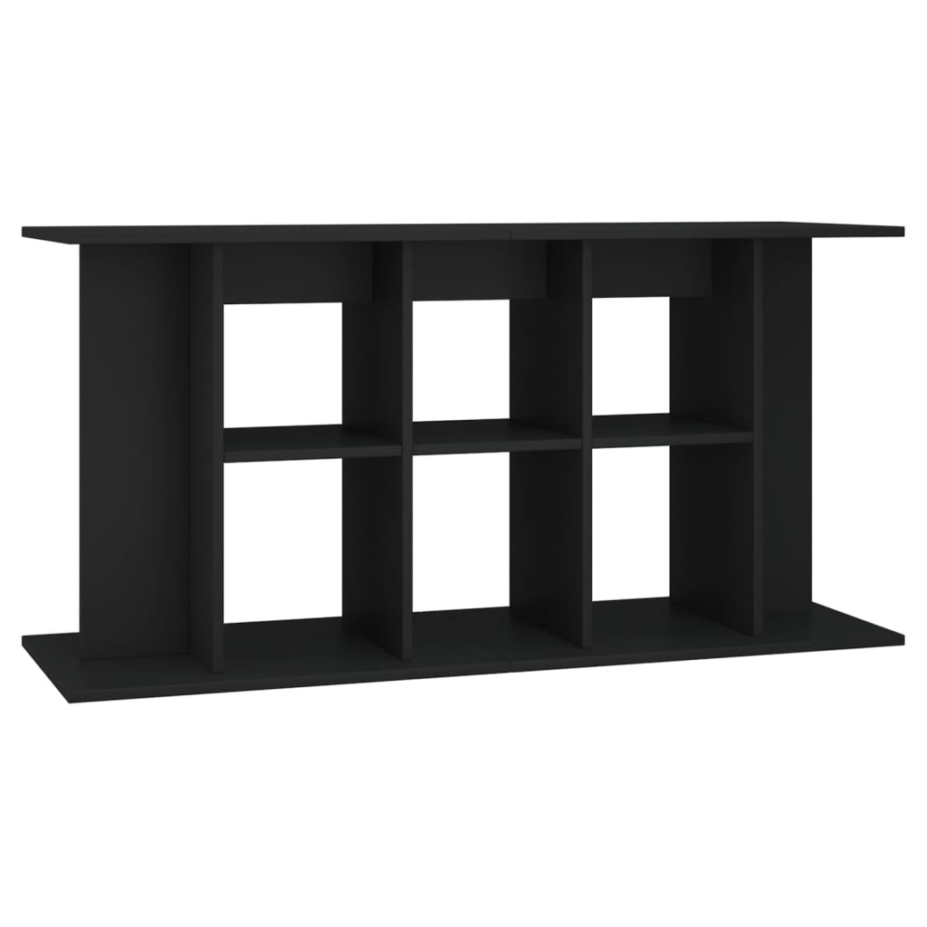 Mobiletto portaoggetti per acquario 120 x 40 x 60 cm in legno ingegnerizzato nero 02_0045050