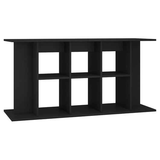 Mobiletto portaoggetti per acquario 120 x 40 x 60 cm in legno ingegnerizzato nero 02_0045050
