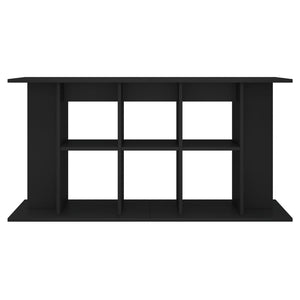 Mobiletto portaoggetti per acquario 120 x 40 x 60 cm in legno ingegnerizzato nero 02_0045050