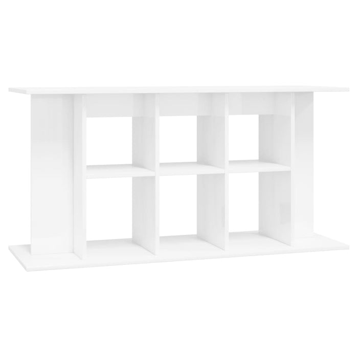 Supporto Acquario 120x40x60 cm Legno Multistrato Bianco Lucidocod mxl 126463