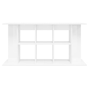 Supporto Acquario 120x40x60 cm Legno Multistrato Bianco Lucido 833593