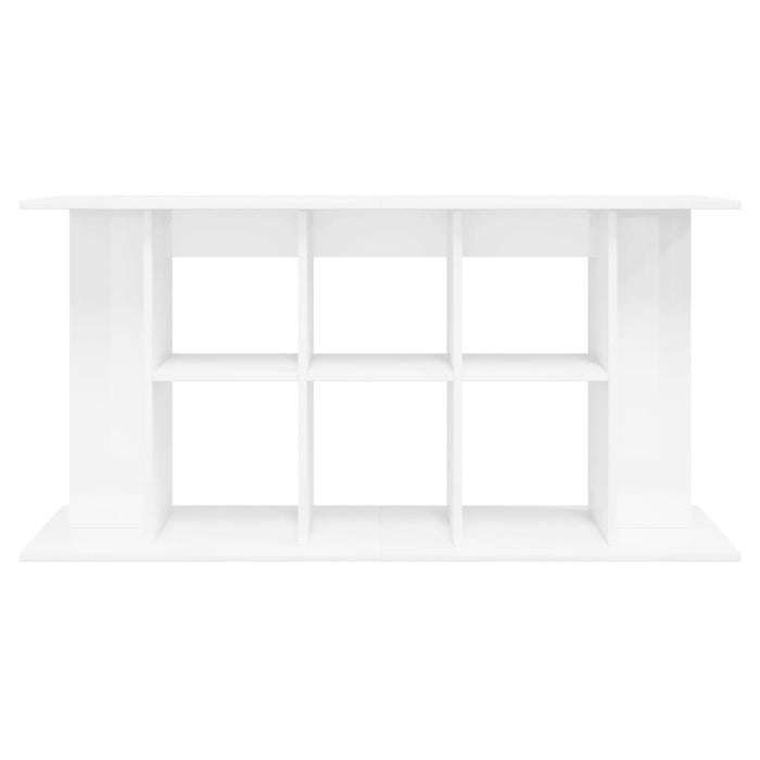 Supporto Acquario 120x40x60 cm Legno Multistrato Bianco Lucido 833593
