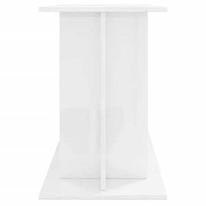 Supporto Acquario 120x40x60 cm Legno Multistrato Bianco Lucido 833593