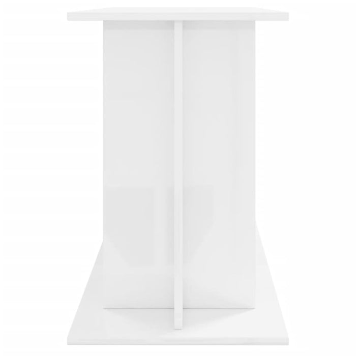 Supporto Acquario 120x40x60 cm Legno Multistrato Bianco Lucido 833593