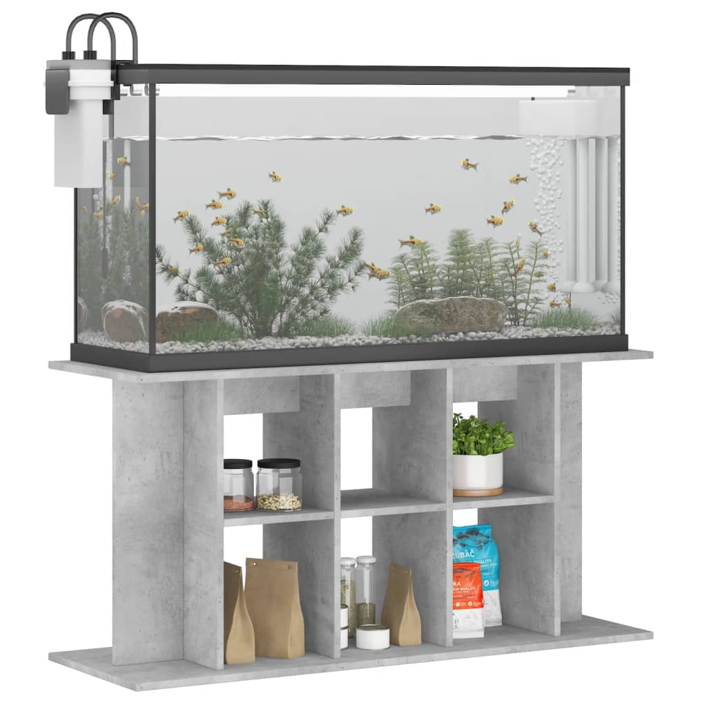 Supporto per acquario in cemento grigio 120x40x60 cm in legno ingegnerizzato 833595