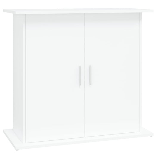 Mobiletto portaoggetti per acquario 81 x 36 x 73 cm in legno ingegnerizzato bianco 02_0045073
