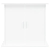 Supporto per Acquario Bianco 81x36x73 cm in Legno Multistrato 833599