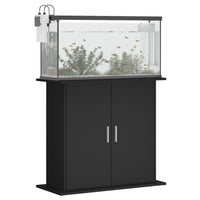 Supporto per Acquario 81x36x73 cm in Legno Multistrato Nero 833600