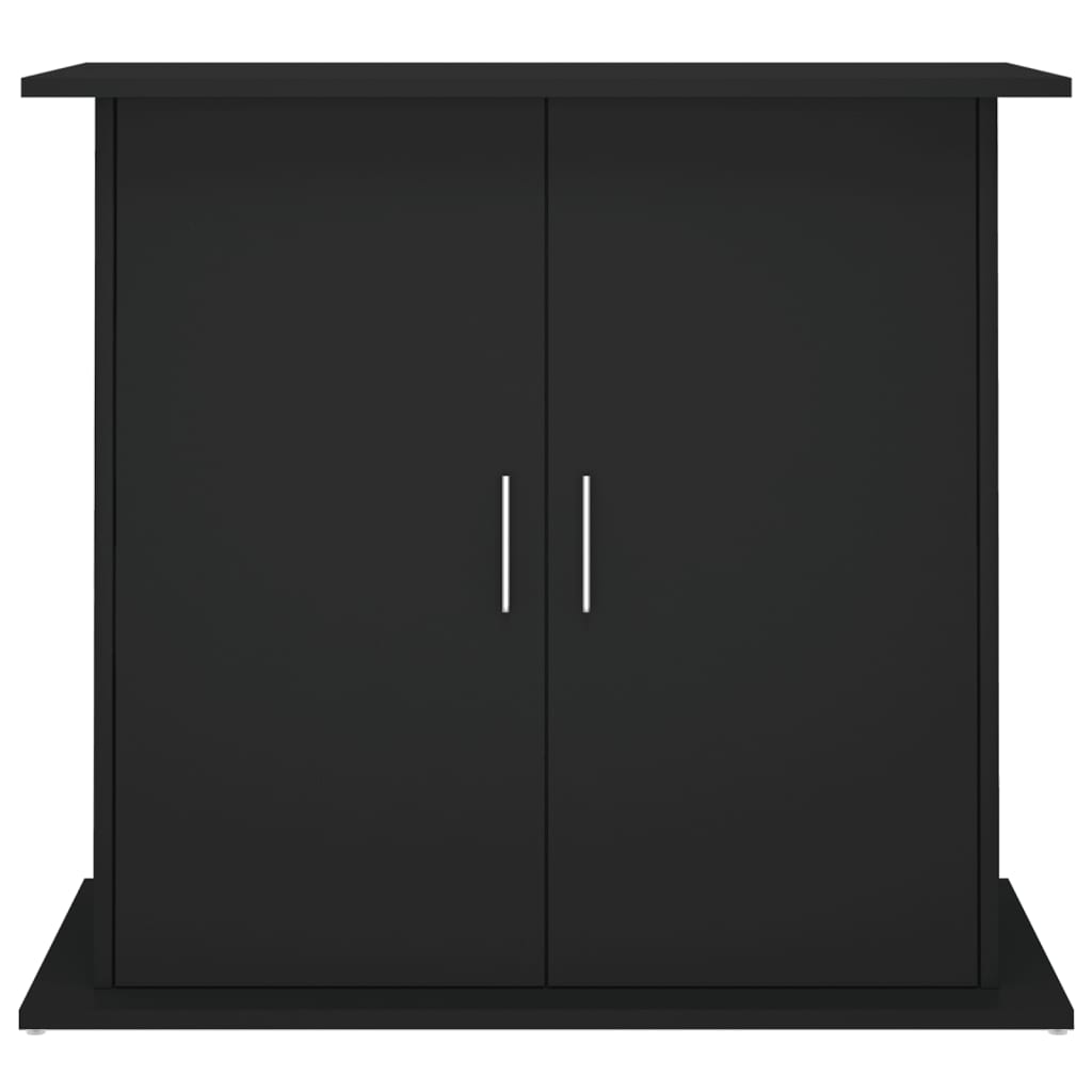 Mobiletto portaoggetti per acquario 81 x 36 x 73 cm in legno ingegnerizzato nero 02_0045078