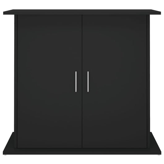 Mobiletto portaoggetti per acquario 81 x 36 x 73 cm in legno ingegnerizzato nero 02_0045078