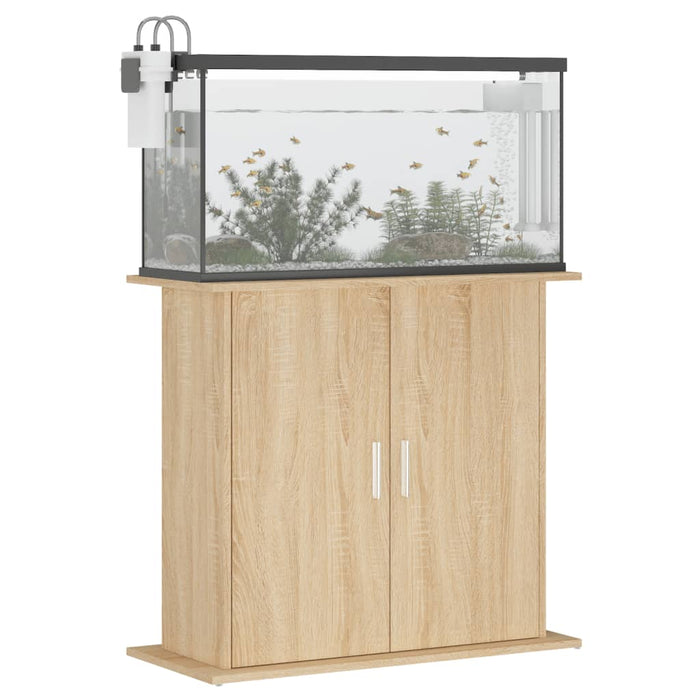 Supporto per acquario in rovere Sonoma 81x36x73 cm in legno ingegnerizzato 833602