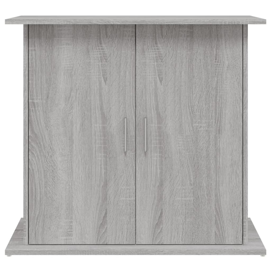 Mobiletto portaoggetti per acquario Sonoma 81 x 36 x 73 cm in legno ingegnerizzato grigio 02_0045095