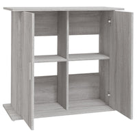 Mobiletto portaoggetti per acquario Sonoma 81 x 36 x 73 cm in legno ingegnerizzato grigio 02_0045095